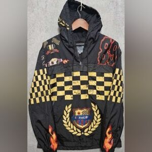 Nascar Black and Yellow Checkered Jacket